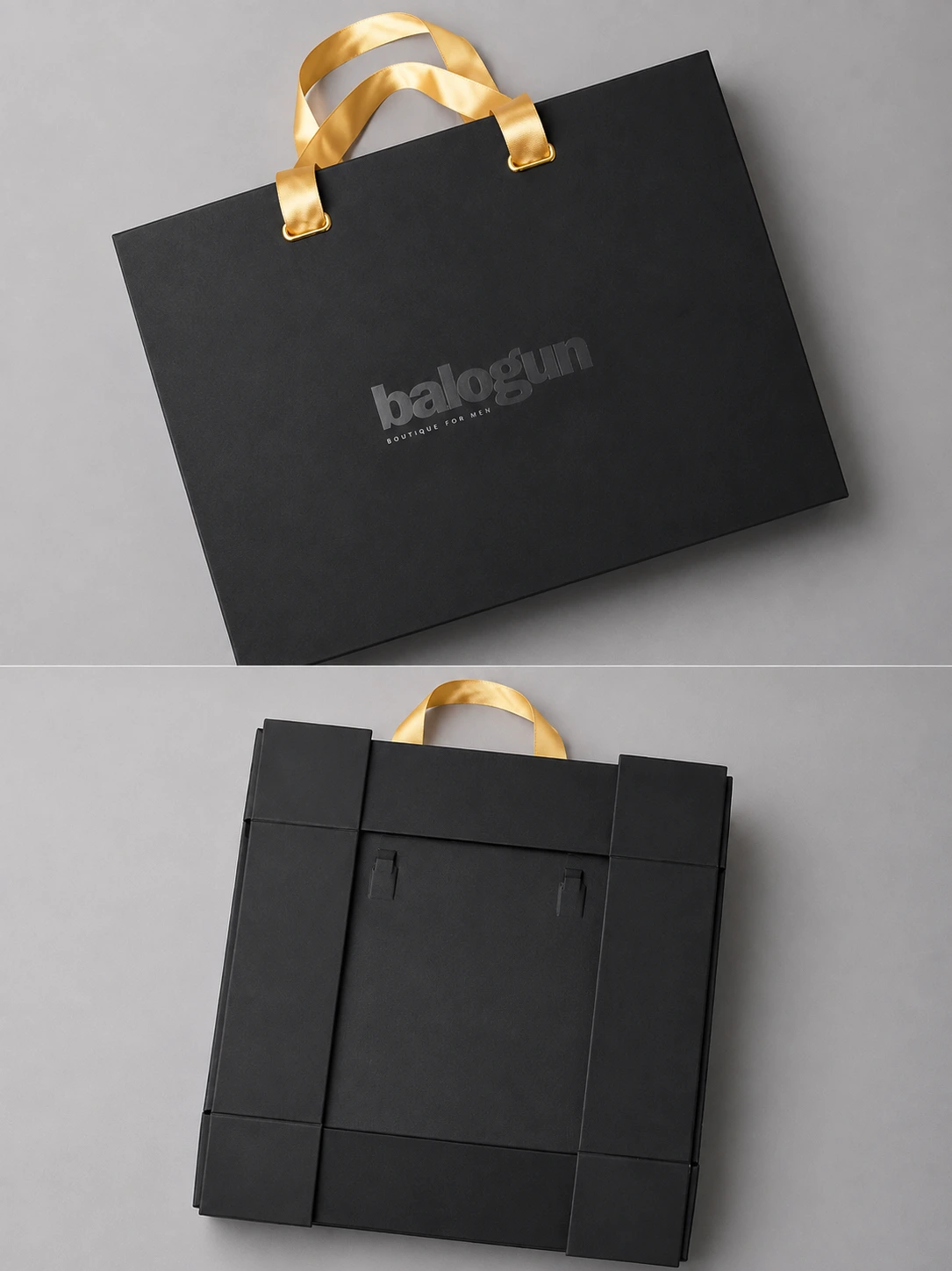 Luxury shoulder box with custom printed finish