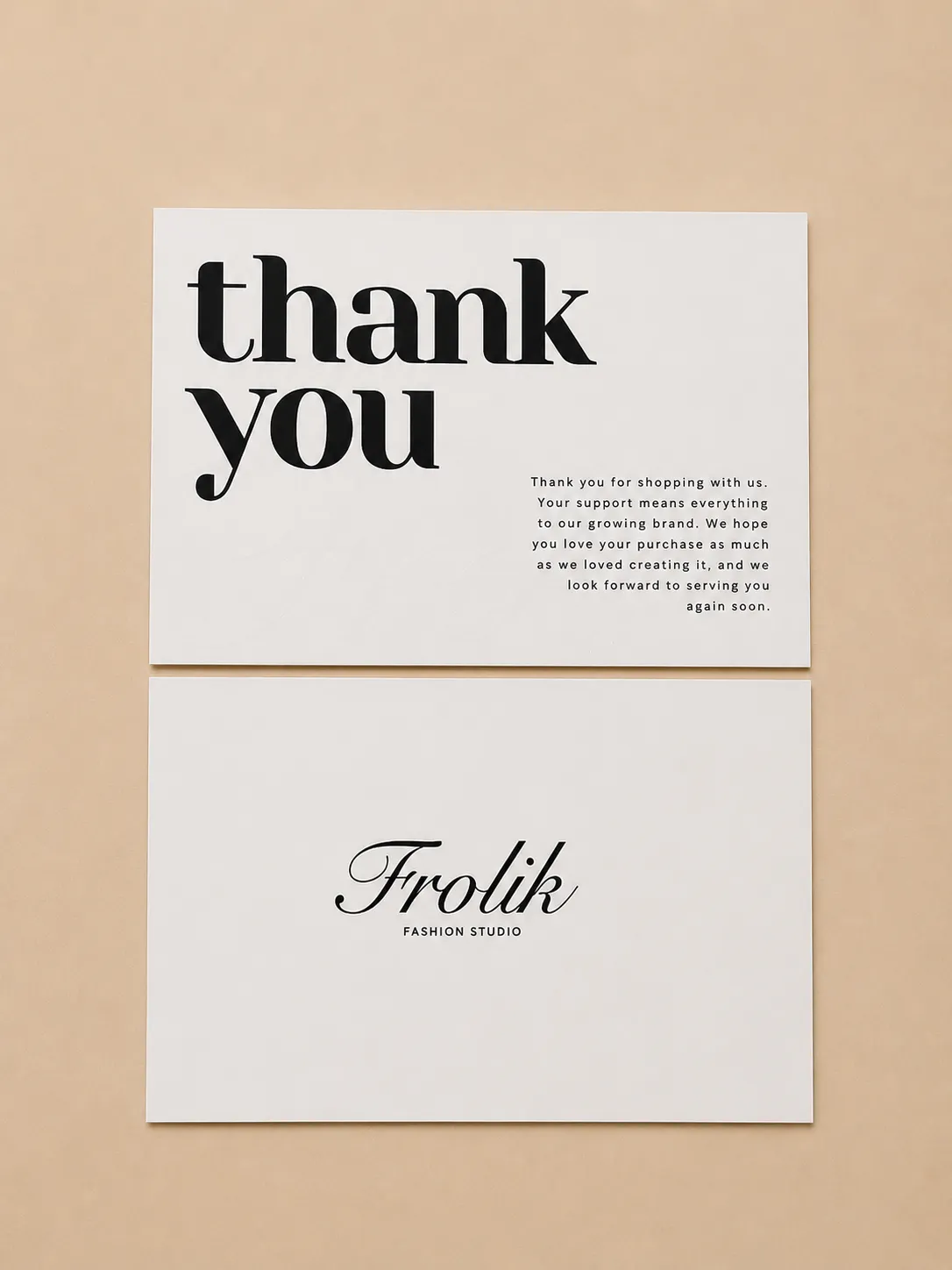 Complete fashion brand packaging suite arranged for an unboxing presentation
